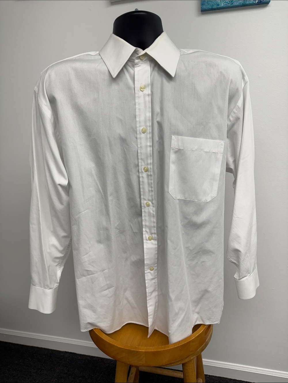 Vintage Christian Dior Chemise Men's White Button-Down Shirt size 16- 1/2. 32/33